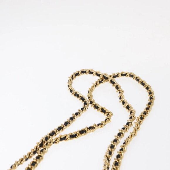 PRADA Chain Shoulder Bag Nylon Black Gold Auth - Picture 9 of 15